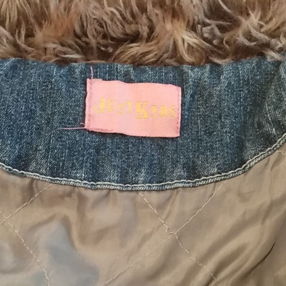 Just kids denim jacket with fur